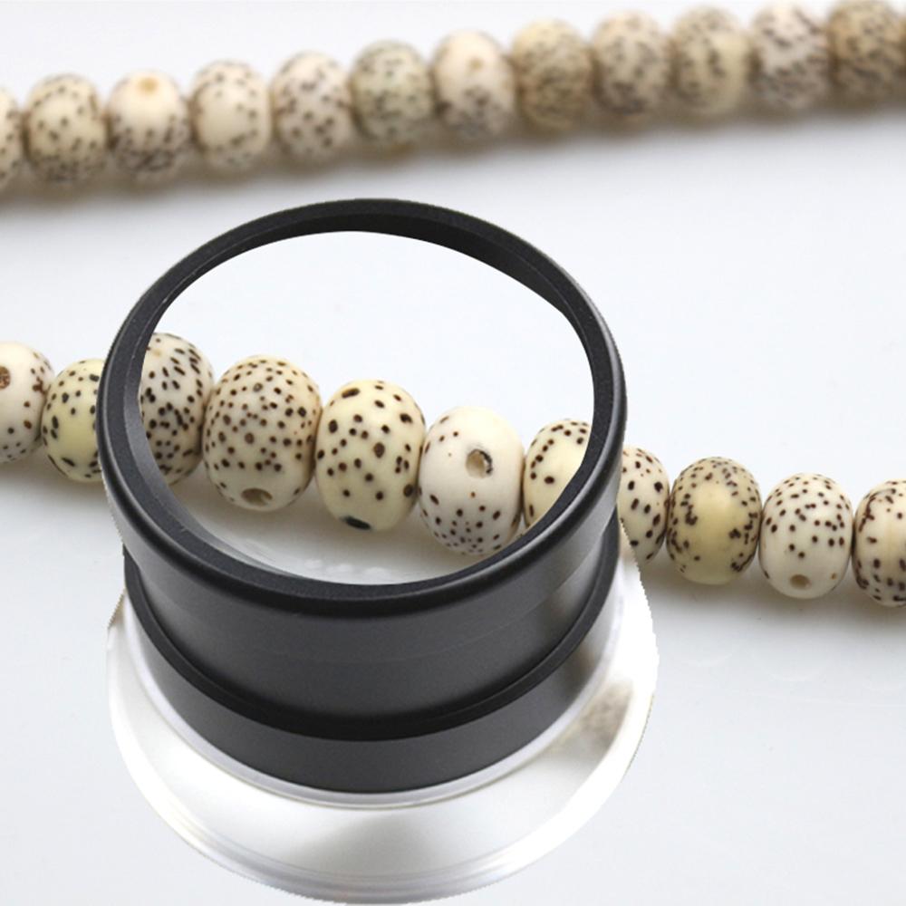 30X Scale Loupe Magnifier with 2 Scaleplates Portable Magnifying Glass Interchangeable Reticle