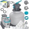 Bestway 58486 11355 L/H Pool Sand Pump + Filter Balls
