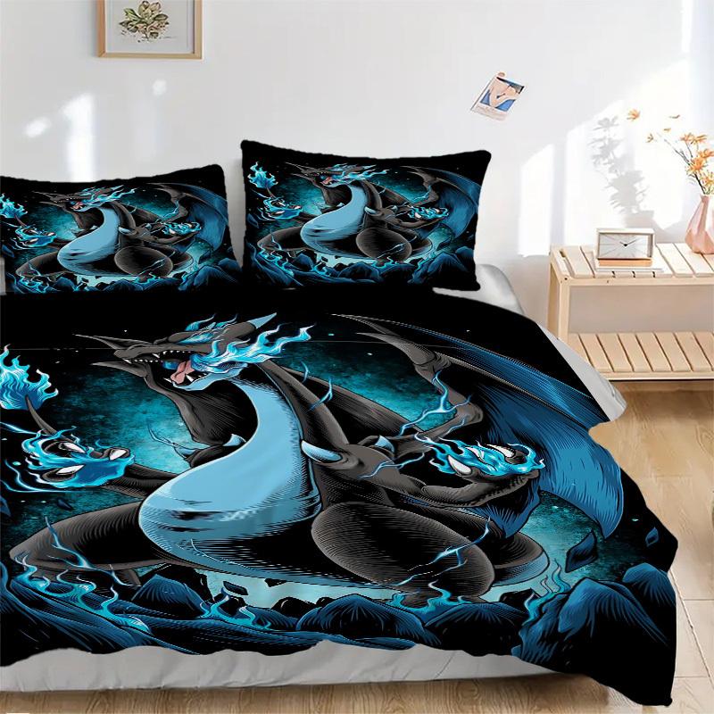 3pcs Dragon, Fantasy Art Bedding Set. Soft and Comfortable with No Core Included (1x Duvet Cover + 2x Pillow Covers) yy251031026