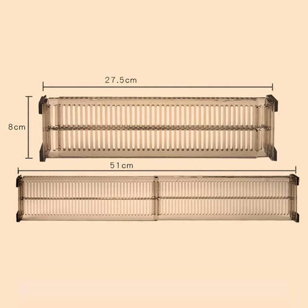 Комплект из 2 регулируемых пластиковых перегородок для ящиков
