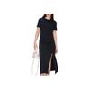 New FILA ORIGINALE Short Sleeved Dress Women's Jet Black F51W529314F-BK
