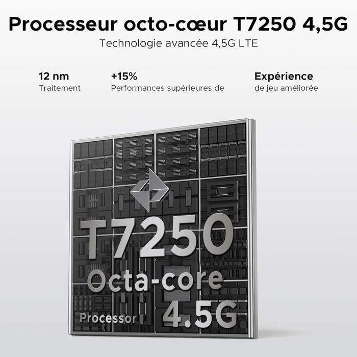 Smartphone Robuste DOOGEE Blade 10 Pro Energy 32Go+256Go Écran 6.56" HD+ 6150mAh Telephone Incassable Dural SIM 4.5G/IP68 Argent