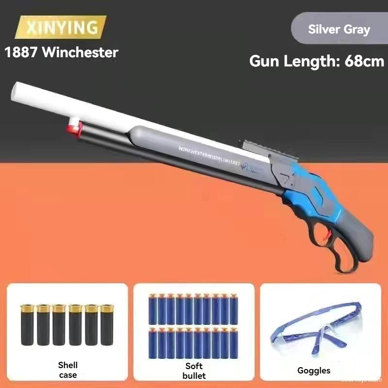 M1887 Мягкая пуля, стреляющая игрушечными пушками, винтовкой, страйкбольным оружием, ручным пневматическим гранатометом для взрослых, для мальчиков, для активного отдыха, CS Go Fighting
