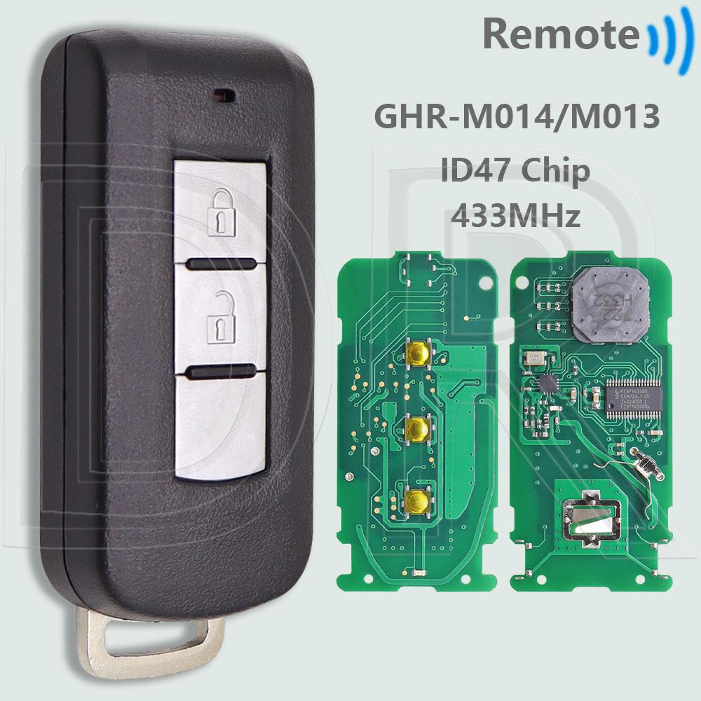 Модель DR GHR-M014:M013 Чип ID47 433 МГц Keyless Go Автомобильный Пульт ДУ Для Mitsubishi Xpander Eclipse Cross 2017-2022