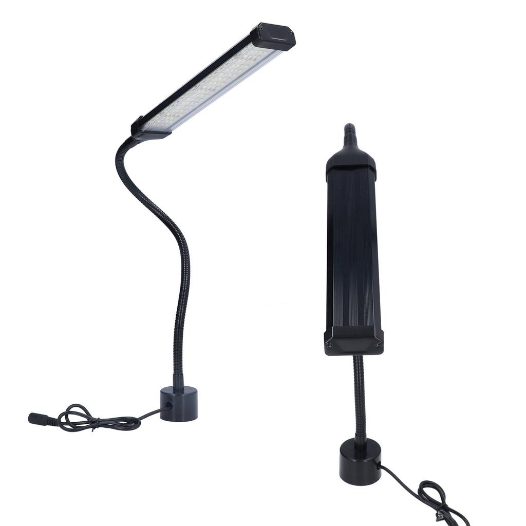 Светодиодный рабочий свет 21 Вт, диммируемый, гибкий шланг, лампа для работы с машиной, с круглым магнитным основанием