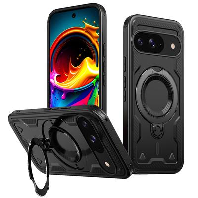 Чехол для мобильного телефона для Google Pixel 10 Pro XL 5G Pixel10 Pixel 9 Pro 9A Pixel9a Pixel9 Двухслойный бронированный противоударный магнитный чехол