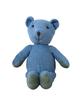 Broccoli House Teddy Towel Blue Bear, D-Bear, Small, Kids, Children, Fabric, Washable, 30cm,