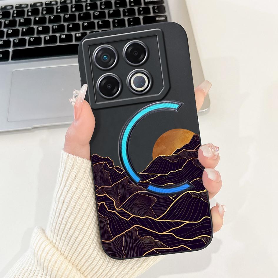Для Infinix GT 20 Pro 2024 Чехол X6871 Ударопрочный Чехол Модный Узор Мягкий Силикон Матовый Чехол для Телефона Для Infinix GT20 Pro Coque