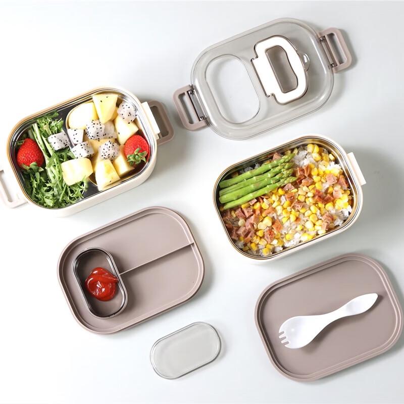 Double-Layer 304 Stainless Steel Bento Box