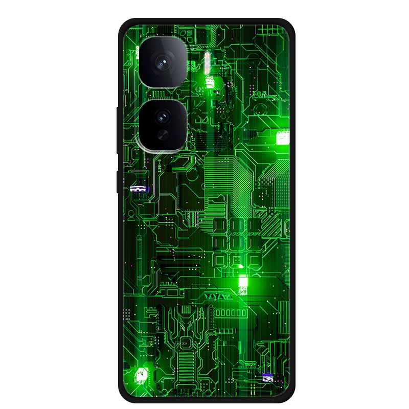Чехол для телефона Vivo iQOO Neo 10 Pro Задняя крышка Черный Силикон Мягкий ТПУ Чехол Для Vivo iQOO Neo 10 Plus Pro Чехол 10Pro Funda