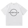 Hot Game Starfieldd Tshirt Fashion Design Graphic Print Tshirt Unisex Cotton Soft Unisexs Tees Oneck Hip Hop Male T Shirts Tops