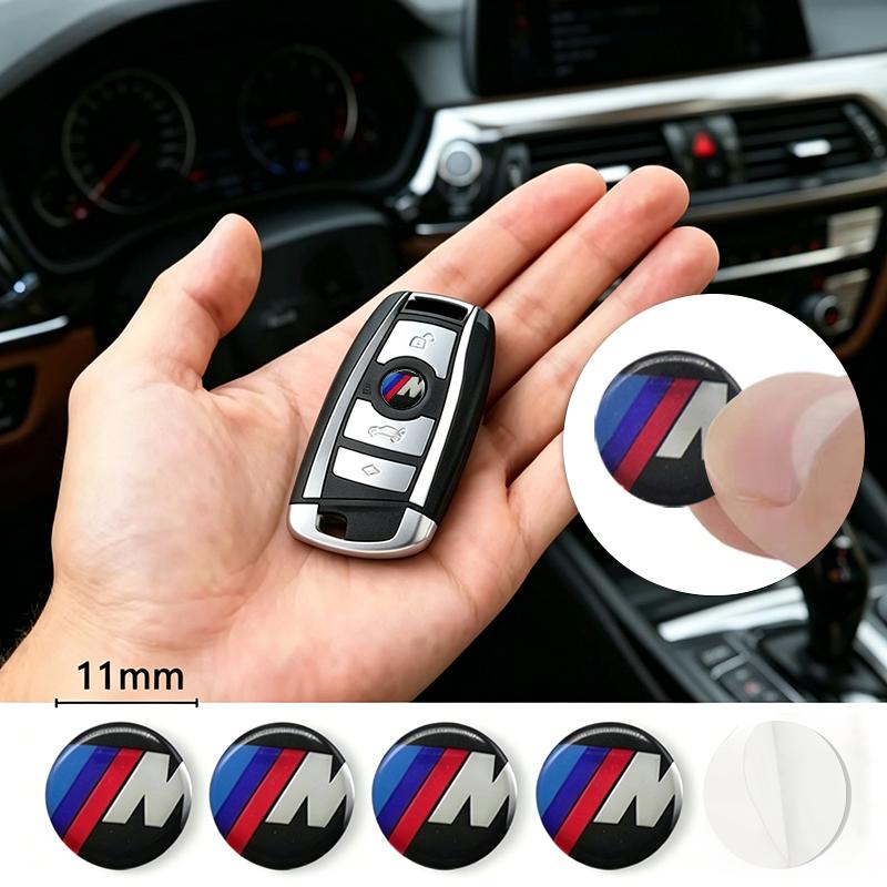 11/14mm Car Styling Remote Key Emblem Sticker For BMW E46 E39 E90 E60 E36 F30 F10 E34 E30 F20 E92 M3 M4 M5 X5 X6 Accessories OF8