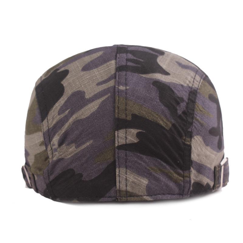 Spring Autumn Camouflage Beret Men's Forward Cap Peaked Cap Newsboy Caps for Men Driver Ivy Hat Gatsby Painters Hats
