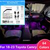 Комплект подсветки салона для Toyota Camry 2018–2025 1:1 OEM Форма Специфическая Посадка Поддержка Управление Приложением и Специальная Кнопочная Панель
