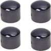 4 Black Guitar Knobs Volume Timbre Speed Control Potentiometer Cap