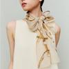 Daks Ivory Silk Chiffon Scarf Dcsc6e681iv