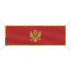 Bannière Drapeau Du Monténégro 8 Oeillets 40x120 Cm