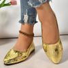 Autumn Women's Ballet Flats 2024 New Rhinestones Flat Casual Loafers Female Plus Size 43 Slip On Boat Shoes Chaussure Femme