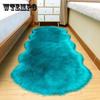 Soft Irregular Rugs for Bedroom Plush Floor Foot Mats Faux Fur Wool Carpets Living Room Lounge Fluffy Bedside Rug Sofa Cushion