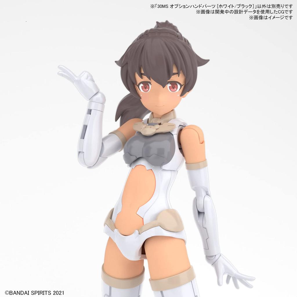 BANDAI SPIRITS 30MS Дополнительные части для рук [Белый/Черный] Пластиковая модель