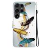 For Samsung Galaxy S26 Ultra Case Pattern Printing Leather Flip Wallet Phone Cover with Lanyard