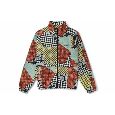 Клетчатый анималистичный принт Colorblock Повседневная куртка Женская верхняя одежда Многоцветный VN0A4RBOZKC