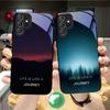 Лед озера Аврора Подходит для Samsung Galaxy S25 Ultra S20 FE S21 S22+ S23 Plus S24 S26 Edge Магнитный Стеклянный Чехол для Телефона