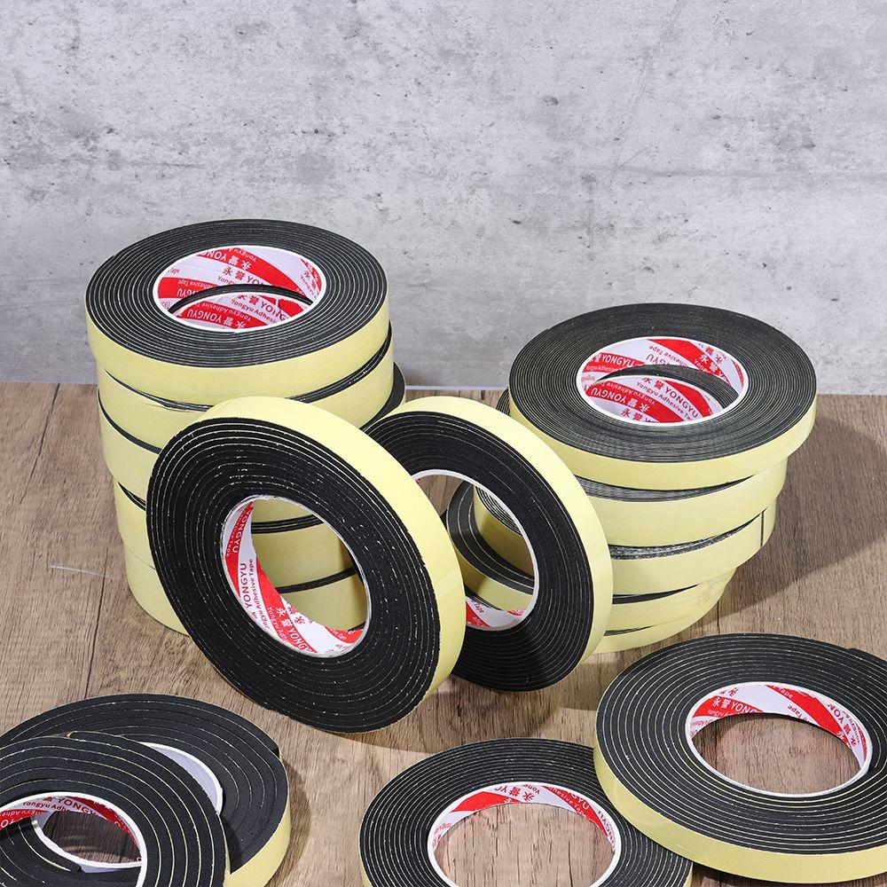 Door Waterproof Sound insulation Single Sided Adhesive Rubber Strip Tape Foam Sponge Seal Strip