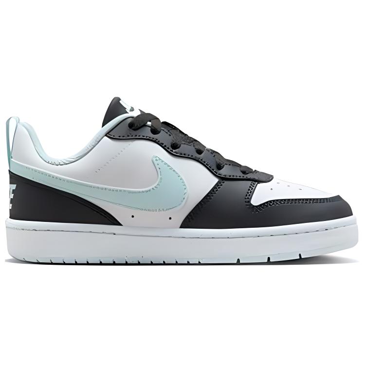 Nike Кроссовки Court Borough Low Recraft GS Anthracite Glacier Blue для детей, черные, белые HQ3258-060