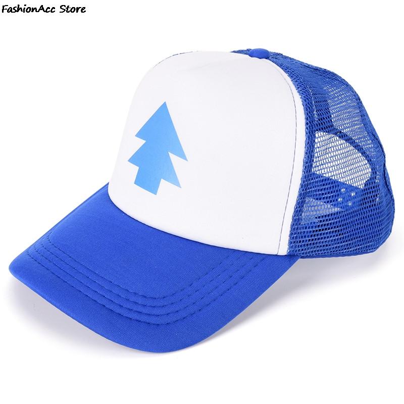 Бейсболка Trucker Pine Tree Dipper Gravity Fall Mesh Hat Регулируемая Женская Мужская