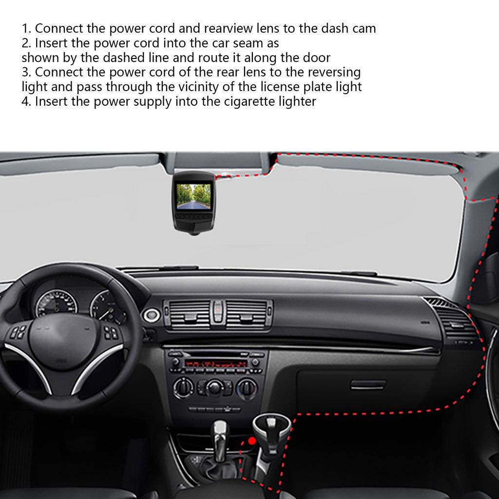 With Display Car Driving Recorder Single Lens HD Night Vision 140 Degree Panoramic 24-hour Monitoring Driving Recorder