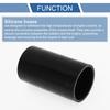 X AUTOHAUX Silicone Hose, Straight Silicone Tube, Black, Length 3.9 inches (100 mm), Inner