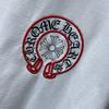 8241 CHROME HEARTS Лето 2026 Новая Высококачественная Хлопковая Круглый Вырез Свободная Большого Размера Мужская и Женская Футболка Футболка для Пары