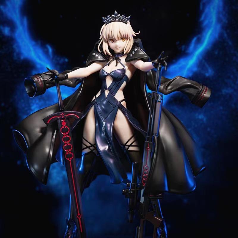 25 см Фигурки Действия Фигурки Fate Фигурки Saber Сабер Альтер Фигурка Stay Night Модели из ПВХ Статуя из Игры Коллекция Игрушки Подарки для Детей