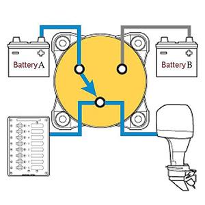 Car Battery Disconnect Switch 48V 24V 12V Cut Off 2 Position 2 Pin M10 275A Battery Connection Switch for Marine Boat