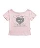 ESCAPEFROM Heart Point Escf Print Boat Neck Slim Fit Short Sleeve T-Shirt [4 Colors]