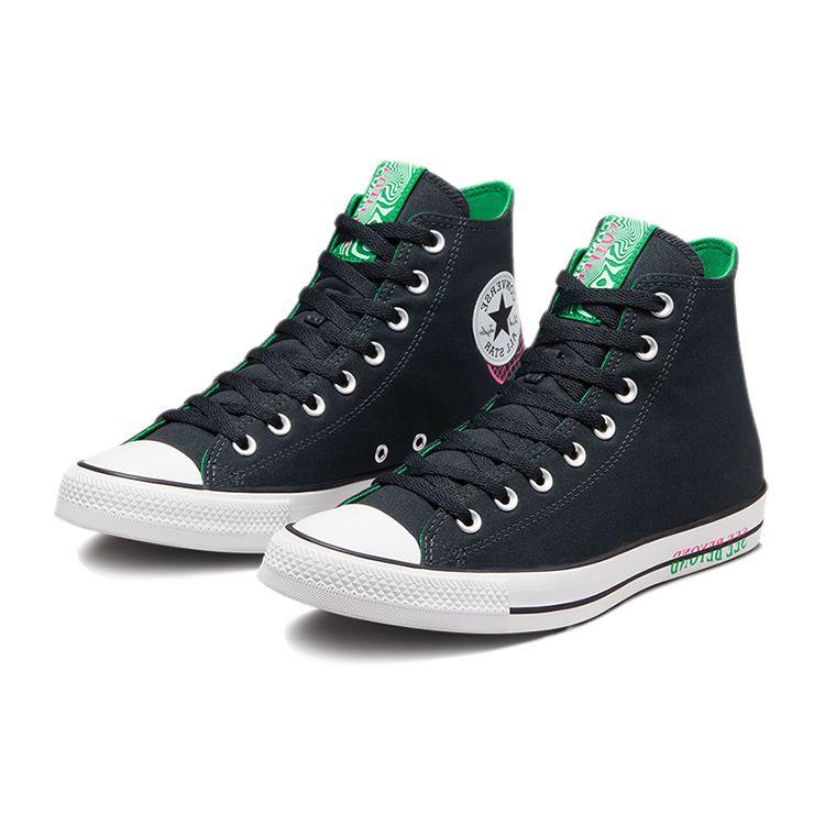 Converse Chuck Taylor All Star Повседневные Универсальные Прочные Высокие Кеды из Канваса Унисекс Черные A02408C