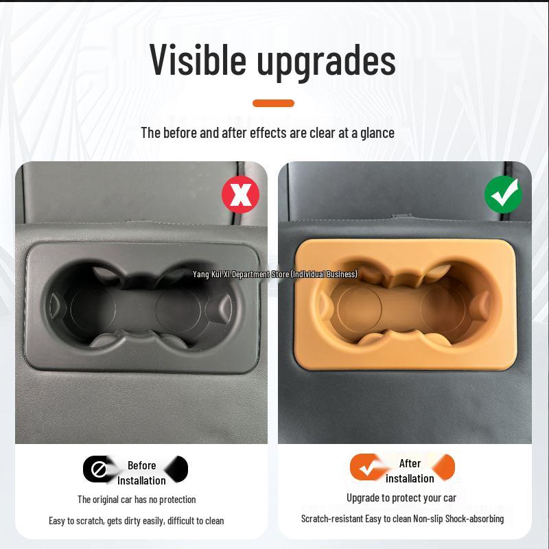 Land Rover Defender Rear Armrest Anti-slip Cup Holder Sleeve, suitable for 20-25 models.