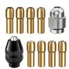 Набор цанговых патронов для сверлильных головок DREMEL, быстросменный патрон для вращающегося инструмента с набором сменных гаек для вращающегося сверла