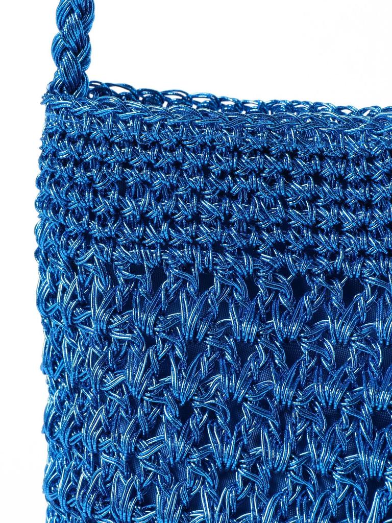 B:MING LIFE STORE by BEAMS Canvas Bag, Film-Woven Shoulder Bag, Women's, Blue, One Size