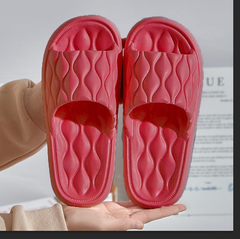 Тапочки женские домашние парные гостиничные для ванной комнаты нескользящие с толстой подошвой массажные комнатные летние прохладные тапочки мужские