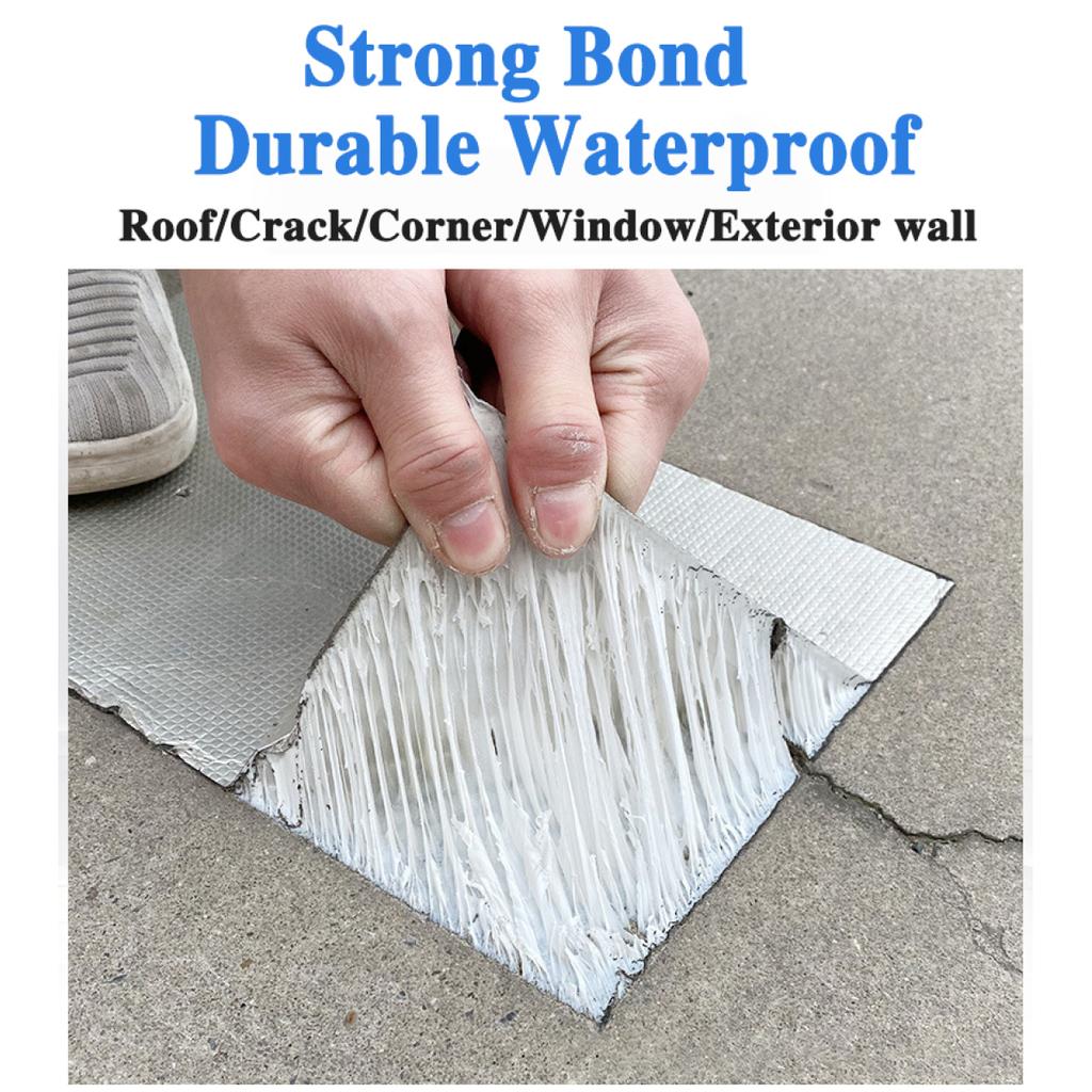 Водонепроницаемая лента, устойчивая к высоким температурам, алюминиевая фольга, утолщенная бутиловая лента, настенная лента для бассейна, крыши, трещина, ремонт воздуховодов, герметичная самоклеящаяся лента