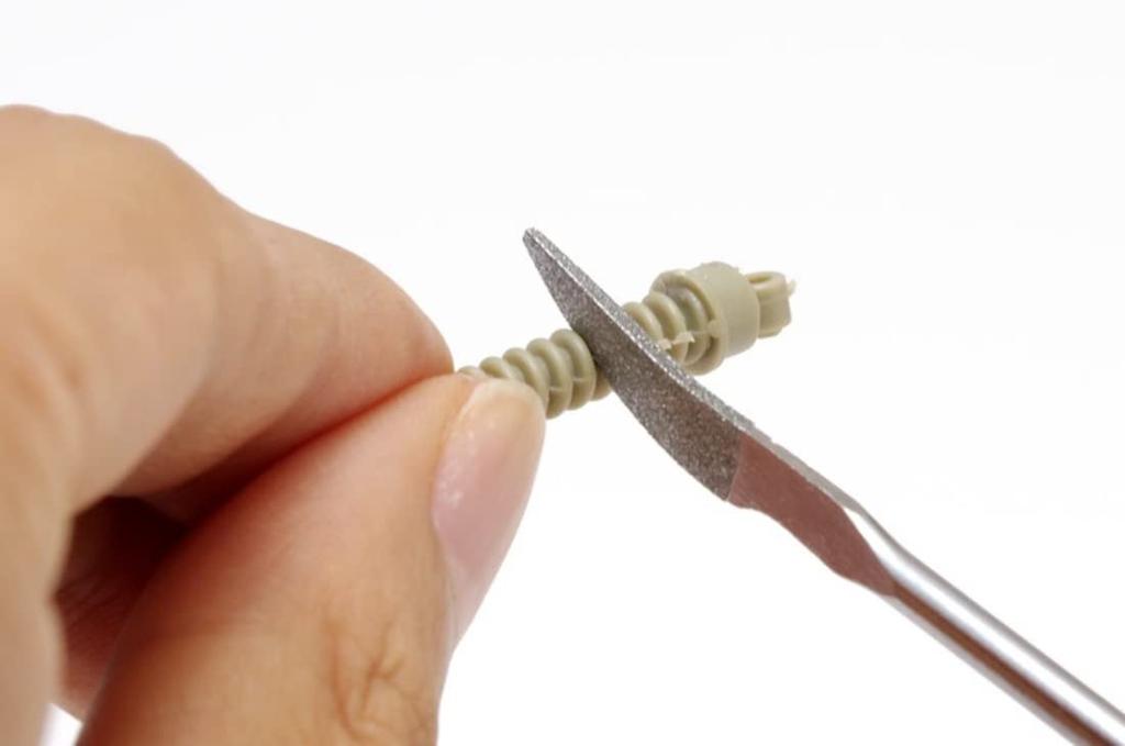 Wave Hobby Tool Series HG Special Shape Diamond Knife for Plastic Red File, Type, Models, HT-671, Grip