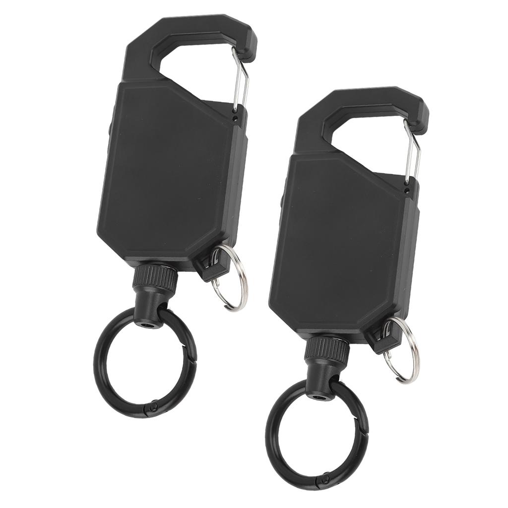 2 шт., наружный, прочный, выдвижной брелок, прочный брелок для ключей от удочки