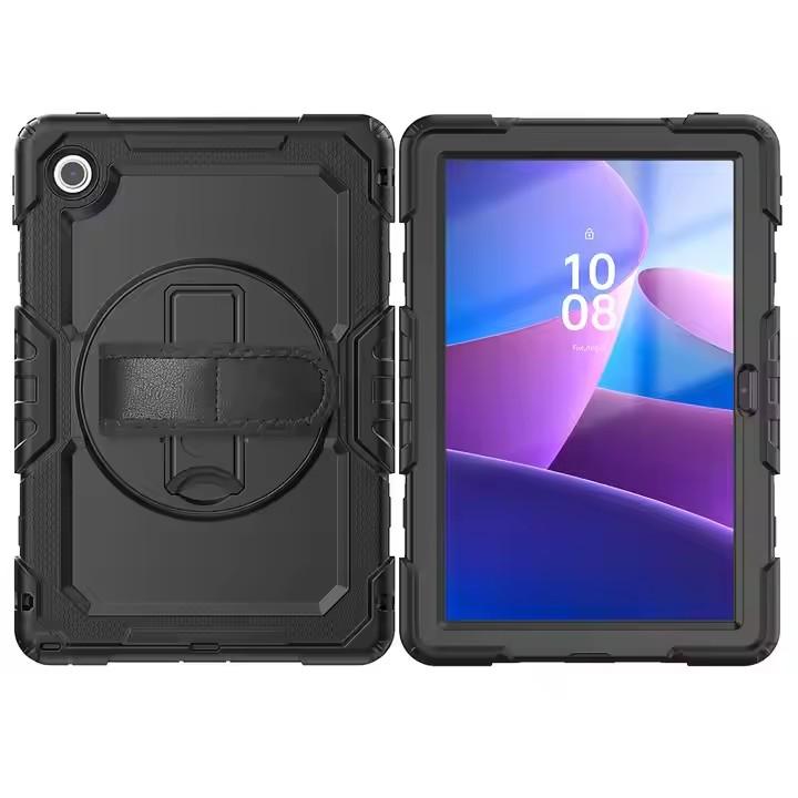 Защитный чехол-подставка с вращающейся подставкой для Samsung Tab A9 A9 Plus A8 A7, силиконовый, из поликарбоната