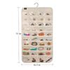 1pc 80 Pockets Jewelry Storage Bag Non-woven Fabric Hanging Women Jewelry Organizer Earrings Necklace Ring Display Holder