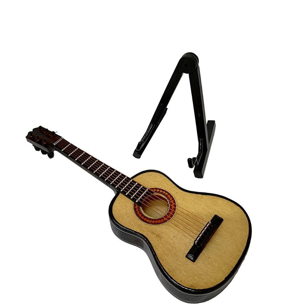 Collection Miniature Guitar Decorative Musical Instruments Model Gift Mini Electric Guitar