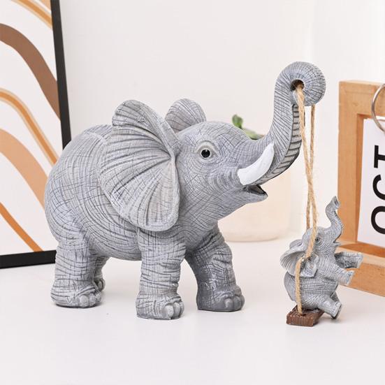 Статуя слона Yousheng, смоляная фигурка матери и ребенка, качели, скульптура слоненка для домашнего офиса, декор рабочего стола