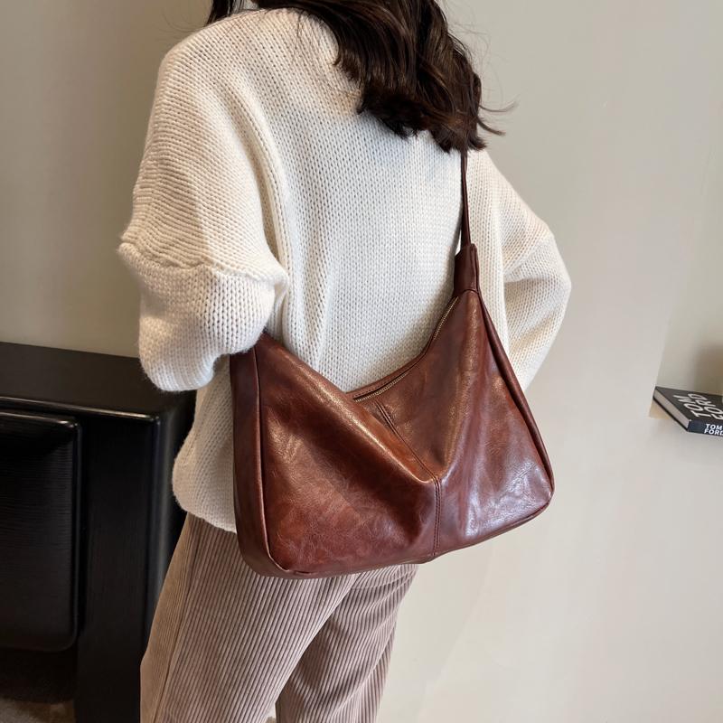 Сумка большой вместимости Женская кожаная сумка через плечо Женская сумка для пельменей