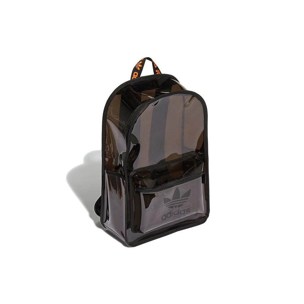 Adidas Originals Large Logo Zipper Backpack Unisex Backpack Translucent-Black H50999